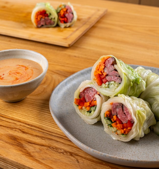 Thai-Style Peanut Beef Wraps